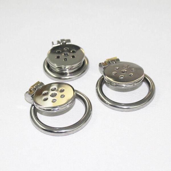 Stainless Steel Flat Ring Cage Lock for Man