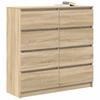 Sideboard in Sonoma Oak Finish 100 x 35 x 99 cm Engineered Wood