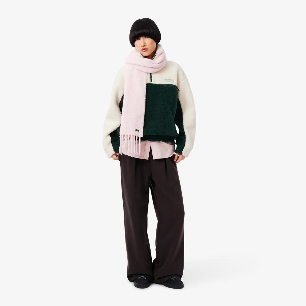 Lacoste Women's Polar Fleece Half-Zip Sweatshirt SF5266-55NF2I