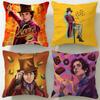 Popular Movie Wonka Cushion Cover Soft  EasyWash Pillow Case  Versatile for Couch Bed Travel and Office