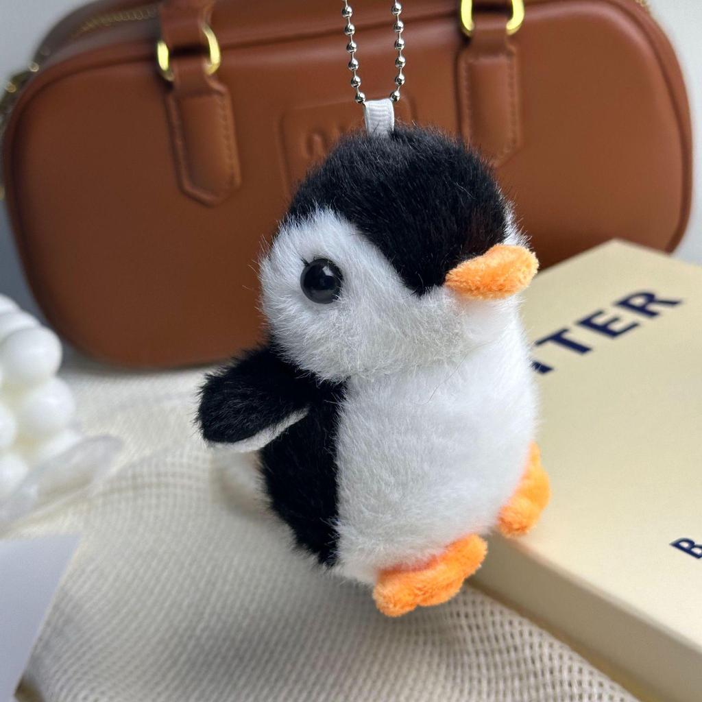 Adorabile Ciondolo Peluche Pinguino - Mini Bambola di Stoffa Cartone Animato Fascino per Borsa