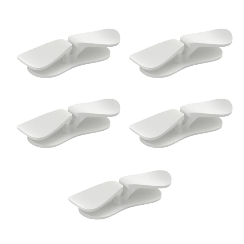 

5Pcs Reusable Adhesive Wire Holder Space Saving Cord Organization Kitchen Appliance Desk Cable Management Winder