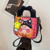 Large Capacity Graffiti Illustration Bag Personalized Handbag Bag Crossbody