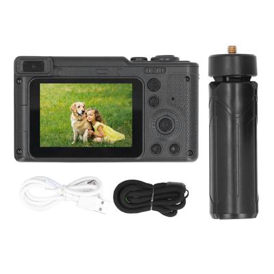HD Digital Camera Vintage 4K 2.4in 1080P 8X Zoom Front Rear Dual Cameras for Photography Video