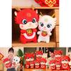 2024 Lucky Dragon Plush Toy Red And White 20cm-55cm Soft And Cuddly Dragon Stuffed Animal
