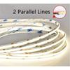 10m 480 LEDs/m COB LED Strip Lights Flexible Tape DC24V RA98 High CRI CCT 2700K-6500K Linear Dimming High Density For Room Decor