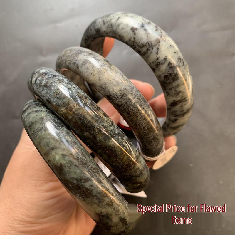 TXY17 Special Xiuyan Jade Wuji Bracelet In Black Jade – Black Sheep Fat Cool Handsome Design
