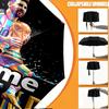 Custom Name Personalized Lionel Messi Print Umbrella, Auto Open Close, 8‑Rib Sturdy Frame, Commute Camping Hiking Use, Birthday Gift