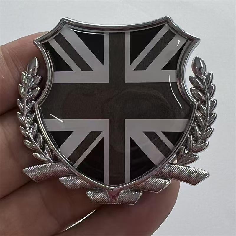 Metalowa Flaga Narodowa Samochodowa Naklejka Samochodowa Chiny Stany Zjednoczone Niemcy Francja Wielka Brytania Włochy Japonia Wietnam Korea Południowa Naklejka z Emblematem Bocznym
