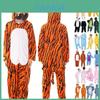 Pijama de Flanela Adorável de Animal para Crianças com Macacão Aconchegante para Dormir com Bolsos