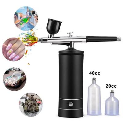 Kompresörlü Taşınabilir Airbrush Çivi Kek Boyama Airbrush Tırnak Sanat Boyası Hava Fırçası Seti Kompresörlü