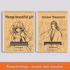 Manga Beginner's Tracing Book: Anime Character Line Art for Kids - Beautiful Ancient Style Girls