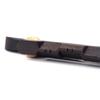 Mandolin Bridge Archtop Style Ebony Wood with Metal Hardware Height Adjustable Ebony Bridge for Mandolin Guitar Bass