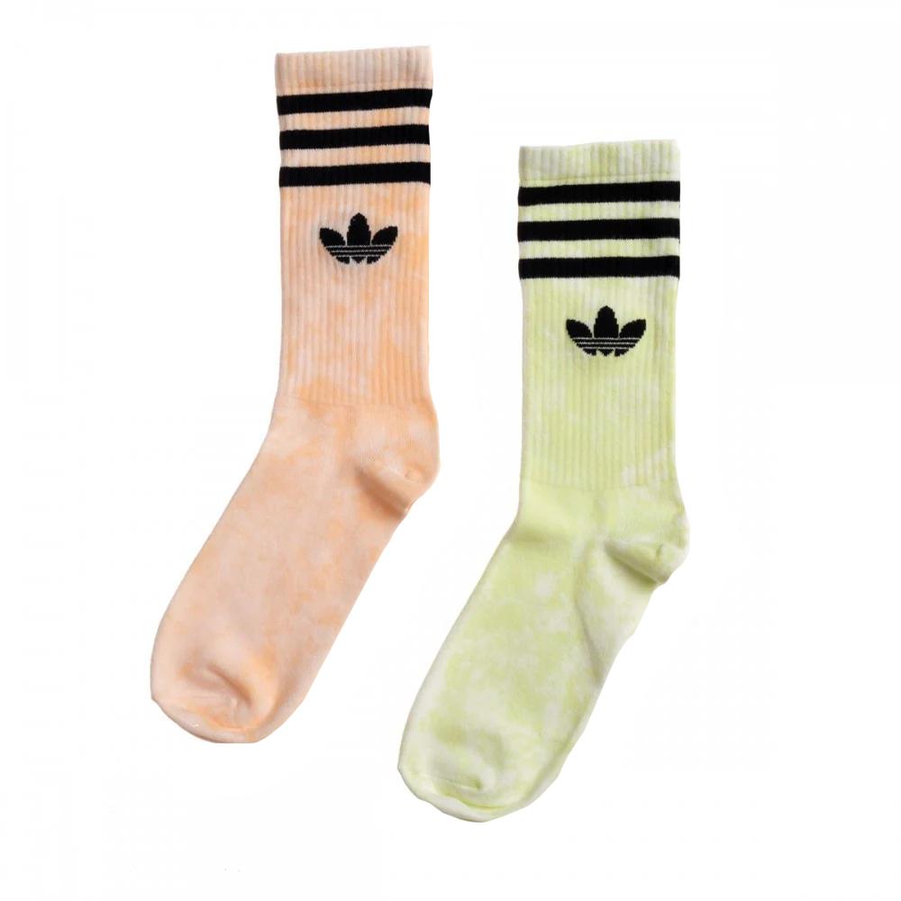 Adidas Originals Tie Dye Crew Socks Unisex 2 Pack HA4676 M