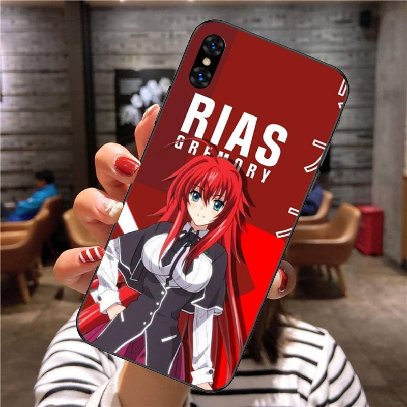 Rias Gremory Anime Phone Case For Xiaomi Mi 12 11T 10T 9T Lite Pro Ultra Note 10 Poco F3 F4 X4 GT Soft Black Phone Cover