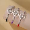  Classic Tree of Life Bracelet for Women Men Fashion Red/Black/Purple Color Rope Chain Bracelets Stainless Steel Jewelry
