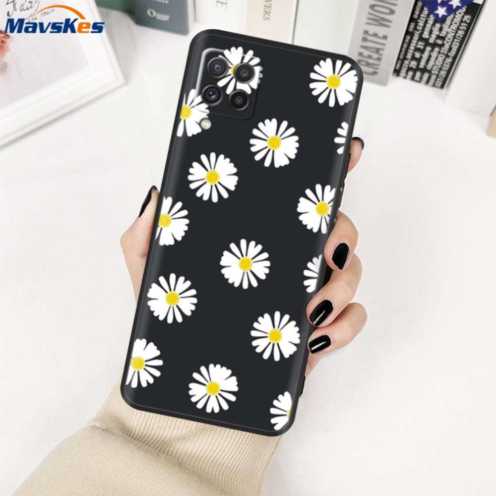 For Samsung Galaxy M22 Case SM-M225FV Black Bumper Soft TPU Cover For Samsung M32 4G M325FV Case Silicone M 22 M 32 Fundas Cute