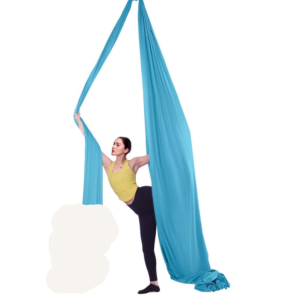 VEVOR Rede & Balanço de Yoga Aéreo, 5,5 Jardas, Kit Inicial de Yoga Aéreo com Tecido de Nylon 100gsm, Ferragens Completas de Montagem & Guia de Montagem Fácil