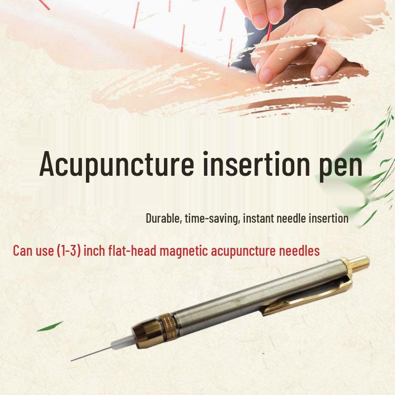 Acupuncture Insertion Device: Magnetic Needle Pen & Locator Tool