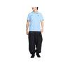 Nike Men's Blue Quick-Dry Polo T-Shirt with Logo Letters