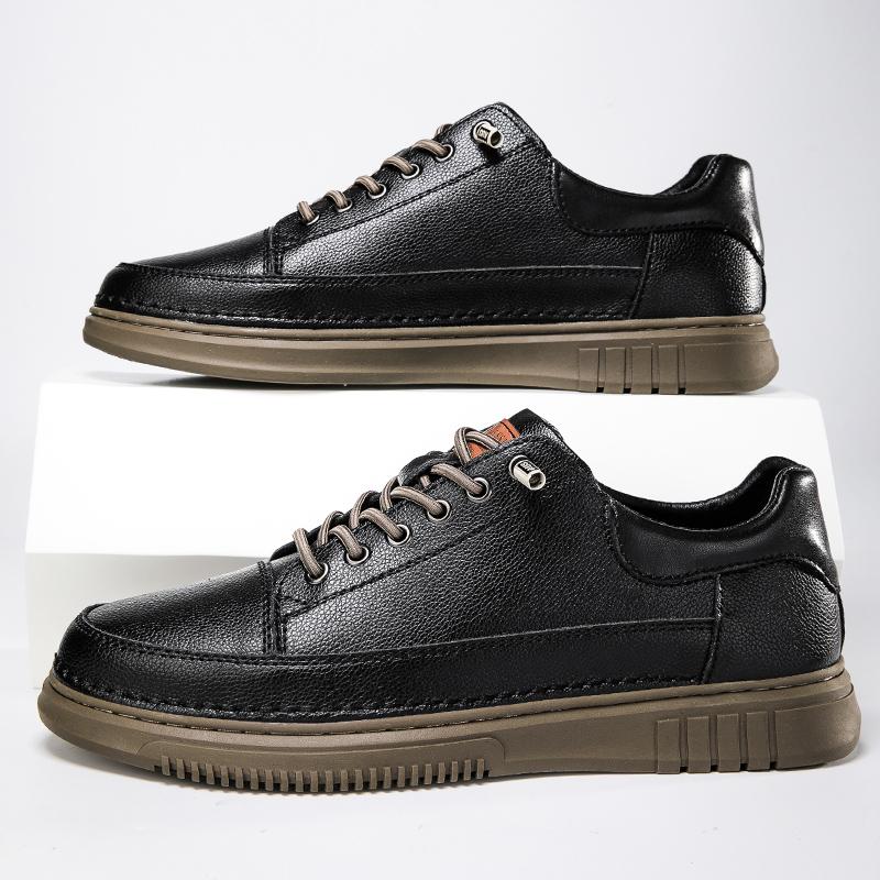 Spring/ Autumn Men Loafers High Quality Flat Sole Real Leather Shoe Outdoor Oxford Shoes Comfortable Anti Slip Soles Casual Shoe