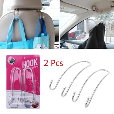 2 Teile/satz Multi-funktionale Metall Auto Auto Sitz Kopfstütze Kleiderbügel Tasche Haken Halter für Tasche Geldbörse Tuch G