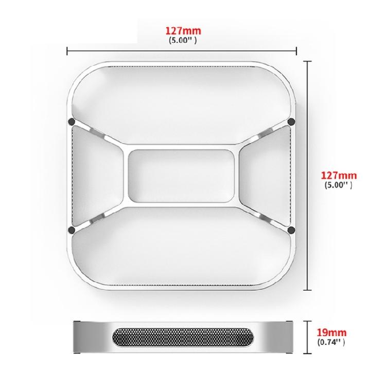 Desktop Stand For Mini Computer Devices Heatsink Bracket Aluminum Frame Dustproof Structure Efficient Cooling
