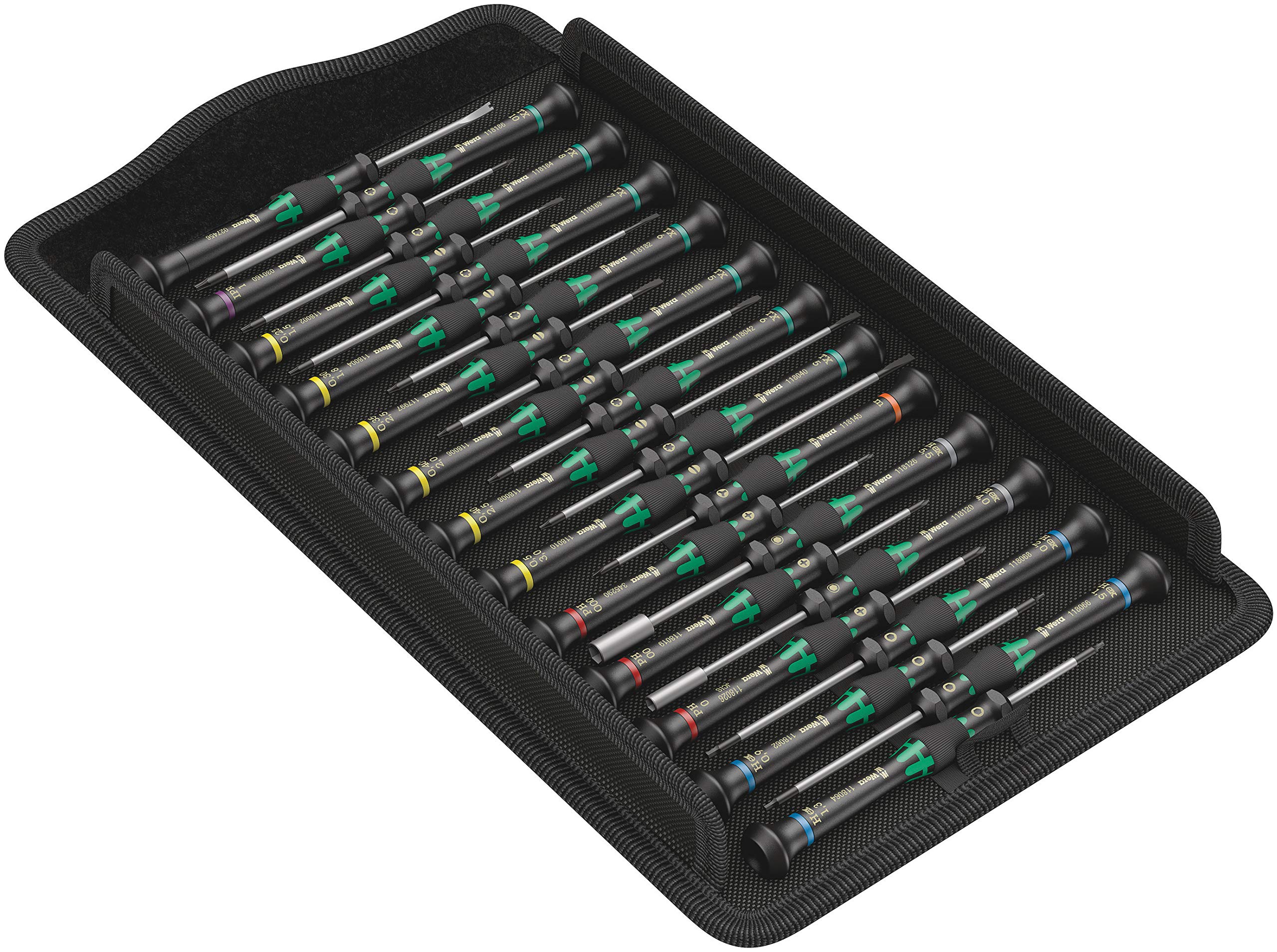 

Wera 05134000001 Kraftform Micro Big Pack 1 Набор отверток для работы с прецизионным оборудованием 25 штук Японский импорт [Обычный продукт] чёрный