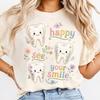 Floral Tooth Comfort Colors Shirt, Happy To See Your Smile Tee, Dental Hygienist T-Shirt, Dentist Assistant Shirt, Dentist Tee Shirt