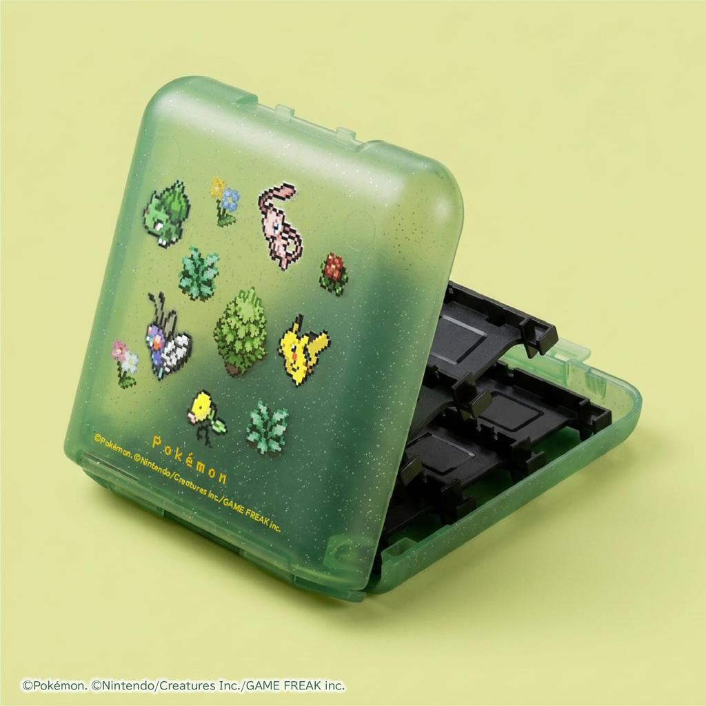 Licensed Pixel Art Series Card Holds 24 for Nintendo 2 Pixel Green [Nintendo Product] Pokémon Case, Cards, Switch™ - -