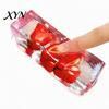 Non Rebound Squeeze Toys Clear Bar Toy with Fake Fruit Inside, Stress Relief Shapeable Flexible Sensory Stick Toy, Transparent Strip Figdet
