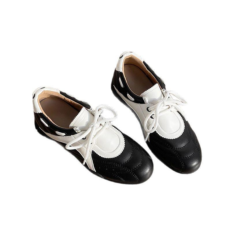 2025 spring new retro matte color matching design sense small man German training shoes women's Korean fashion casual sports shoes