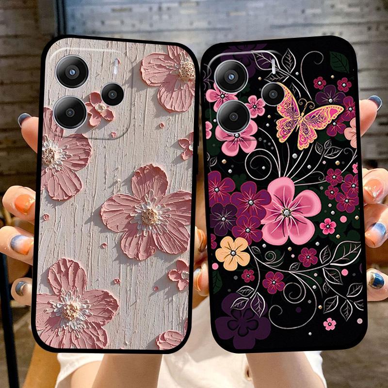 Case For Redmi Note 14 4G 5G Phone Cover Shockproof Silicone Soft TPU Bumper Fundas For Xiaomi Redmi Note 14 Color Painted Coque