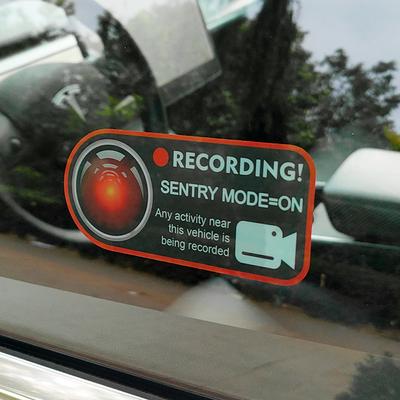 Naklejka samochodowa Naklejki na szybę do Tesla Model 3 2022 Model Y S X Akcesoria samochodowe tryb wartowniczy rejestrator elektrostatyczna