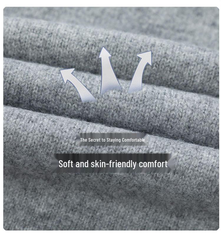 Men's Stylish Solid Color Two-Piece Look Lapel Sweater - Warm Japanese-Style Knitwear for Autumn/Winter.