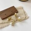 A Two-wear~ Rear-hanging Pearl Flower Earrings Live Broadcast Explosion Light Luxury Exquisite Fashion Stud Earrings Tide