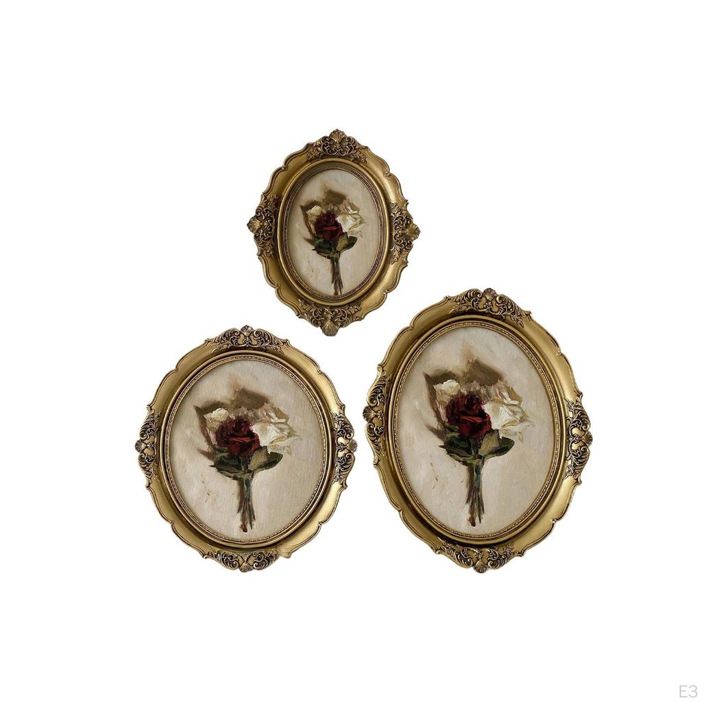 Antique Baroque Photo Frame, Modern Resin Picture Display Frame for Gallery Hallway Holiday