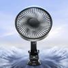 USB Powered Cooling Air Fan with Suction Cup 3 Speeds Electric Vehicle Fan for Sedan SUV RV Auto Vehicles Home Windshield