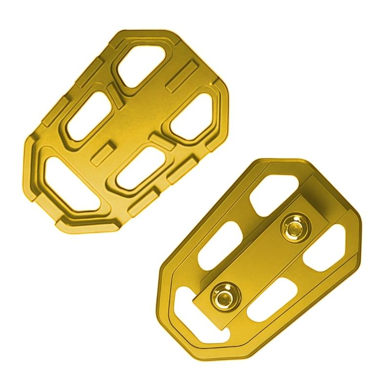 Aluminum Motorcycle Foot Peg Set Wide Support Platform for R1200GS ADV Wet Weather and Mixed-Road Routes