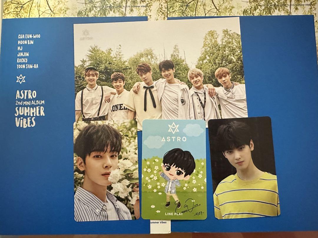 

[USED] ASTRO Cha Eunwoo Summer Vibes Trading Card Postcard