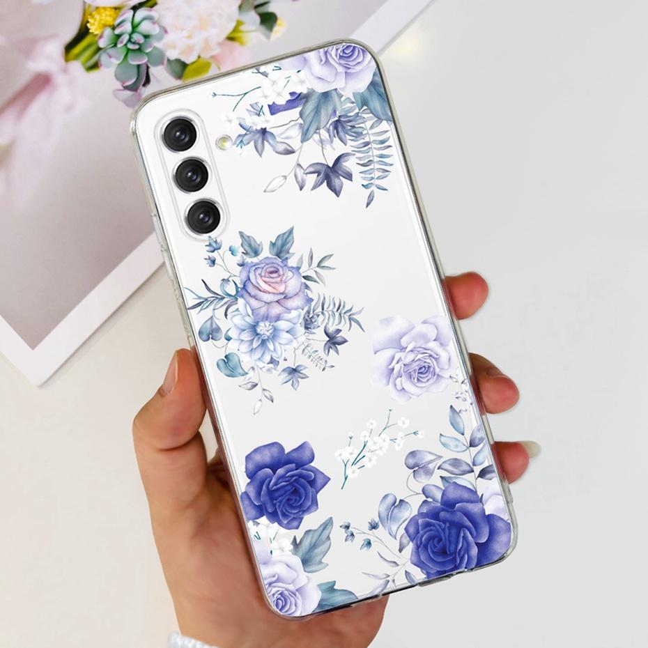 For Samsung Galaxy A14 Cute Flower Cat Pattern Phone Case For SamsungA14 A 14 4G 5G SM-A145F A146B Soft Silicone TPU Back Cover