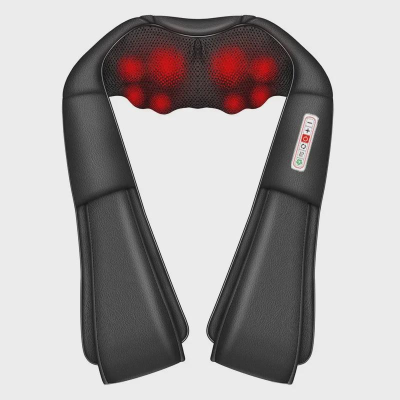 "Cervical & Shoulder Massager: Neck, Back, & Waist Kneading Shawl with Heat & Meridian Therapy"
