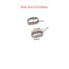 30Pcs/Lot Stainless Steel Charm Slider Spacer Beads/Fastener Cord String Crimping Rope End Clip for DIY Bracelet Jewelry Making