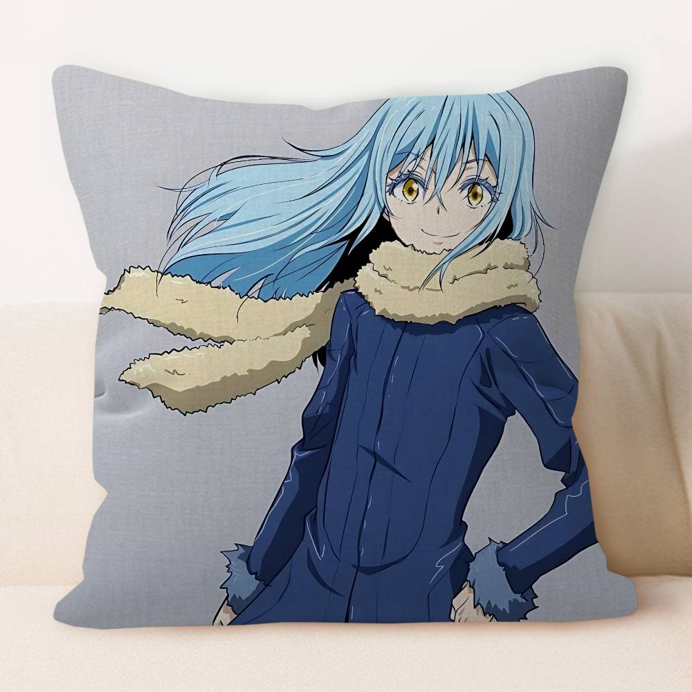 T-Tensura Anime Pillow Cushion Cover Pillowcase Living Room Sofa Home Decor Customized