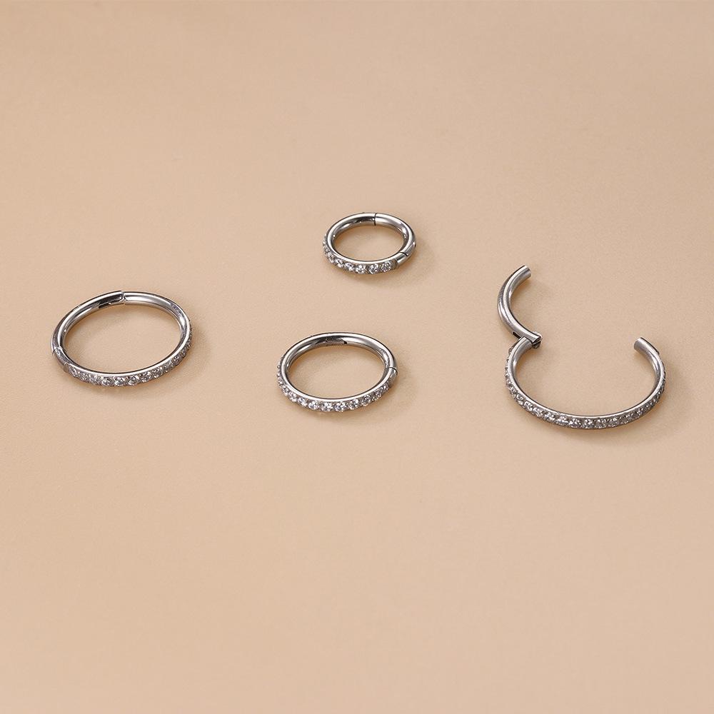 G23 Titan Zirkonia Högkvalitativa Kroppspiercing Smycken: Näspiercing, Stud, Örhänge, Ring, Clicker, Sömlös Ring
