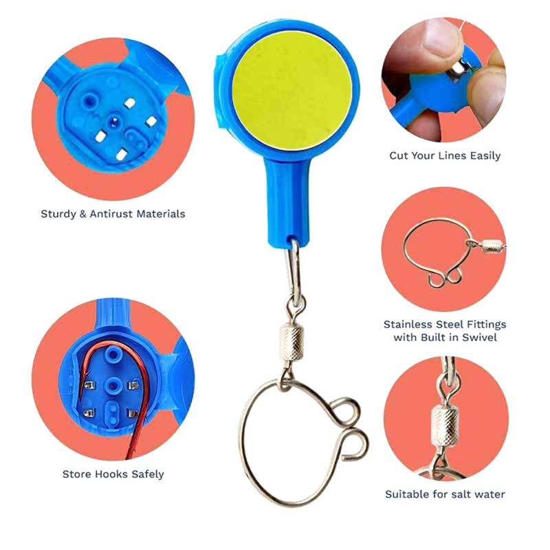 Fast Tie Knotter Fishing Knot Tying Tool Safety Portable Outdoor Fishing Device Equipment Accessories Fast Tie Knotter Tools