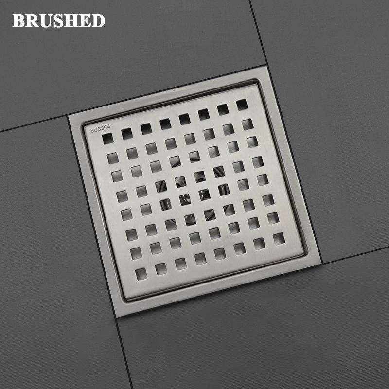 

Stainless Steel 15CM*15CM Deodorant Bathtub Floor Drain Deodorant Square Grid Floor Drain Shower Room Floor Drain