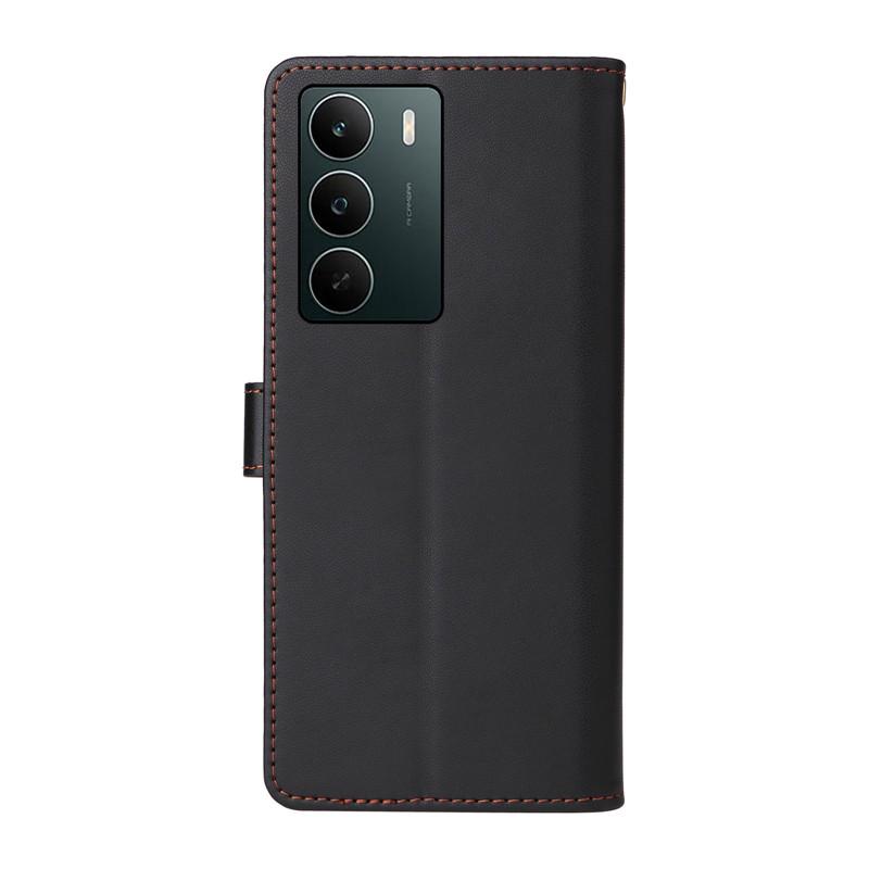 Klapphülle aus Leder für Realme C75 C71 C73 C65 C63 C75X P1 P2 Pro 5G Flip Cover Handyhüllen Business Außen Kartenfach