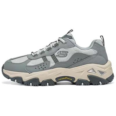 Abrasion Resistant Breathable Height Increasing Low Top Hiking Shoes Men's Light Gray 237420-LTGY