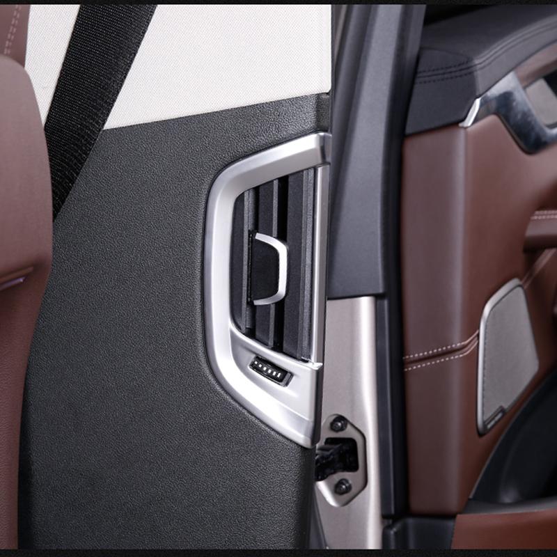 Pro BMW řady 5 G30 G31 17-18 2PCS Chrom ABS Kryt zadního bočního výstupu vzduchu Obložení interiéru auta